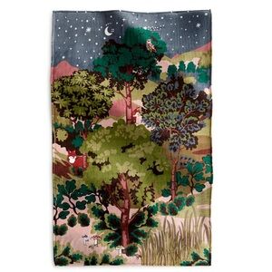 Vera Bradley Plush Throw in Serene Forest NWT 50" x 80" Fox, Owl!
